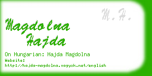 magdolna hajda business card